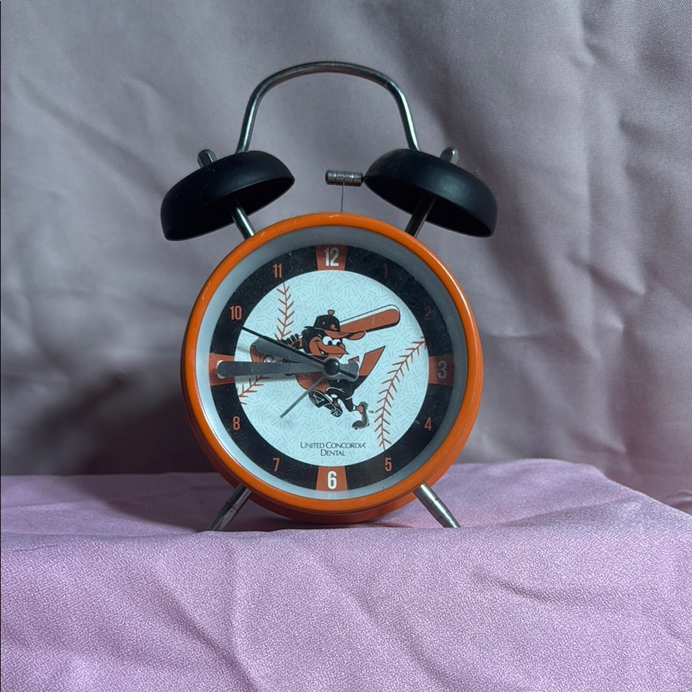 Orange and Black Wall Clock